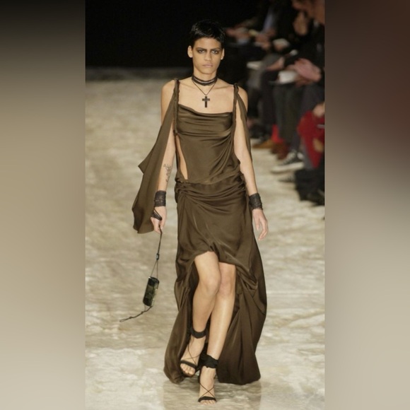 Gucci Tom Ford runway collectible 2002 grosgrain ribbon ankle wrap heels sz 36.5 - Picture 2 of 16